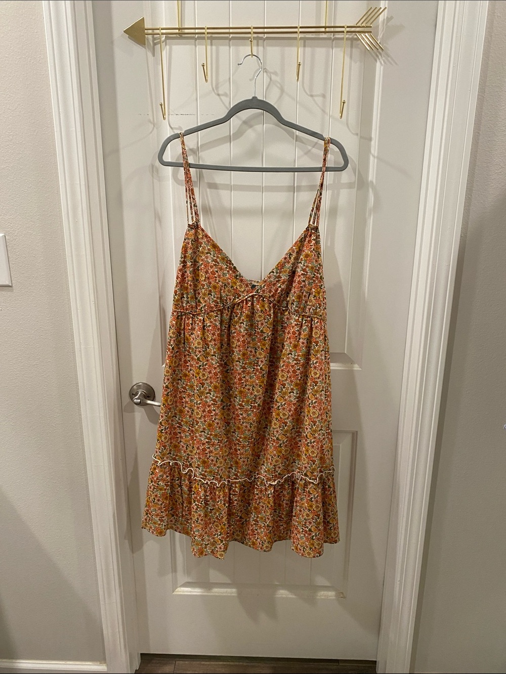 Target Wild Fable Cotton Trapeze-Style Floral Dress Plus Size 4X